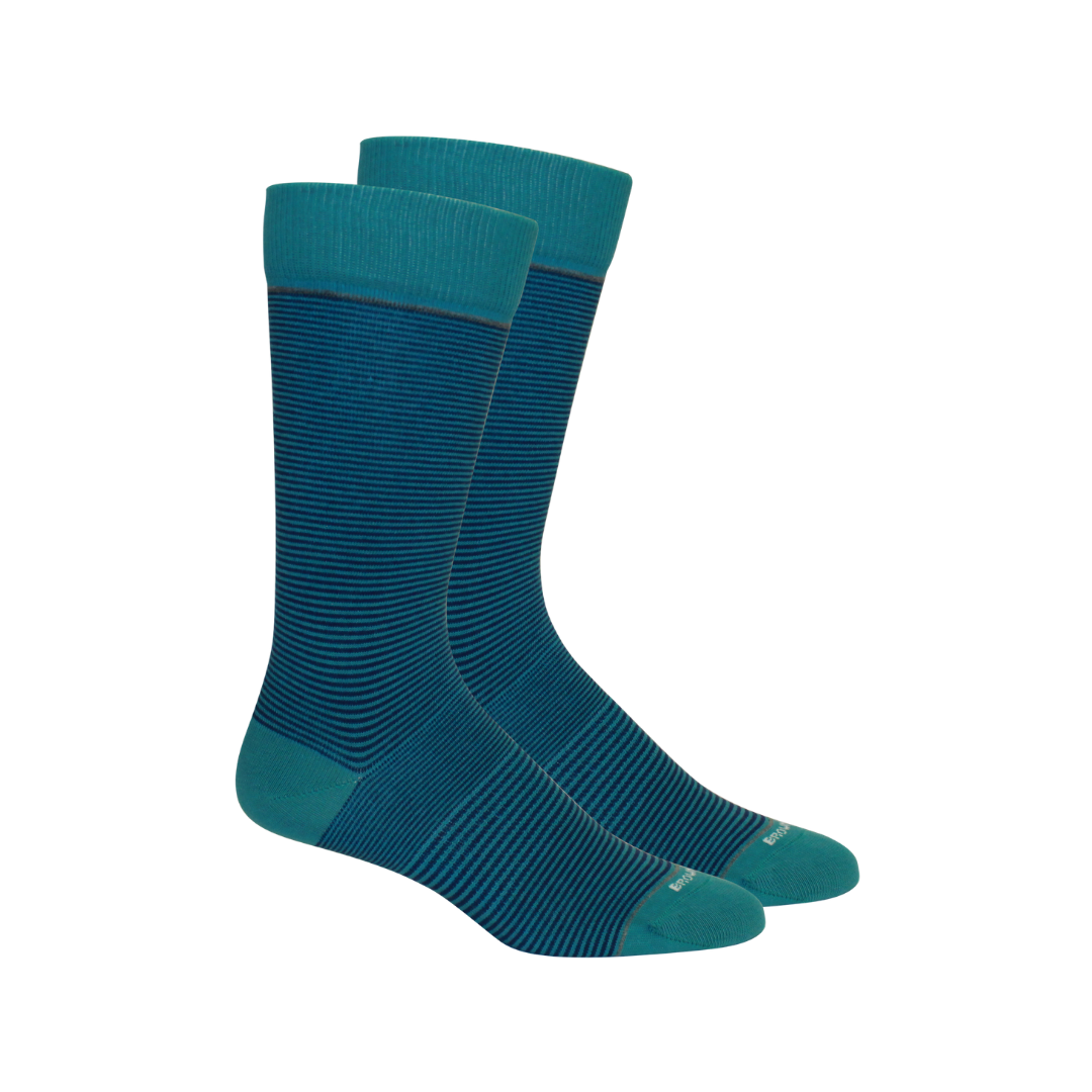 Stand Up Stripe Socks: Purple-Orange / Large