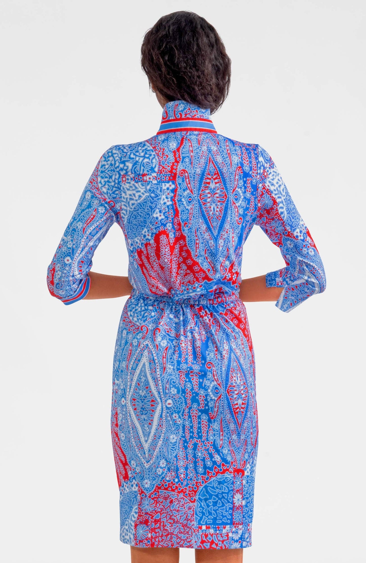 Twist & Shout Dress - Grand Bazaar: Turquoise / XS