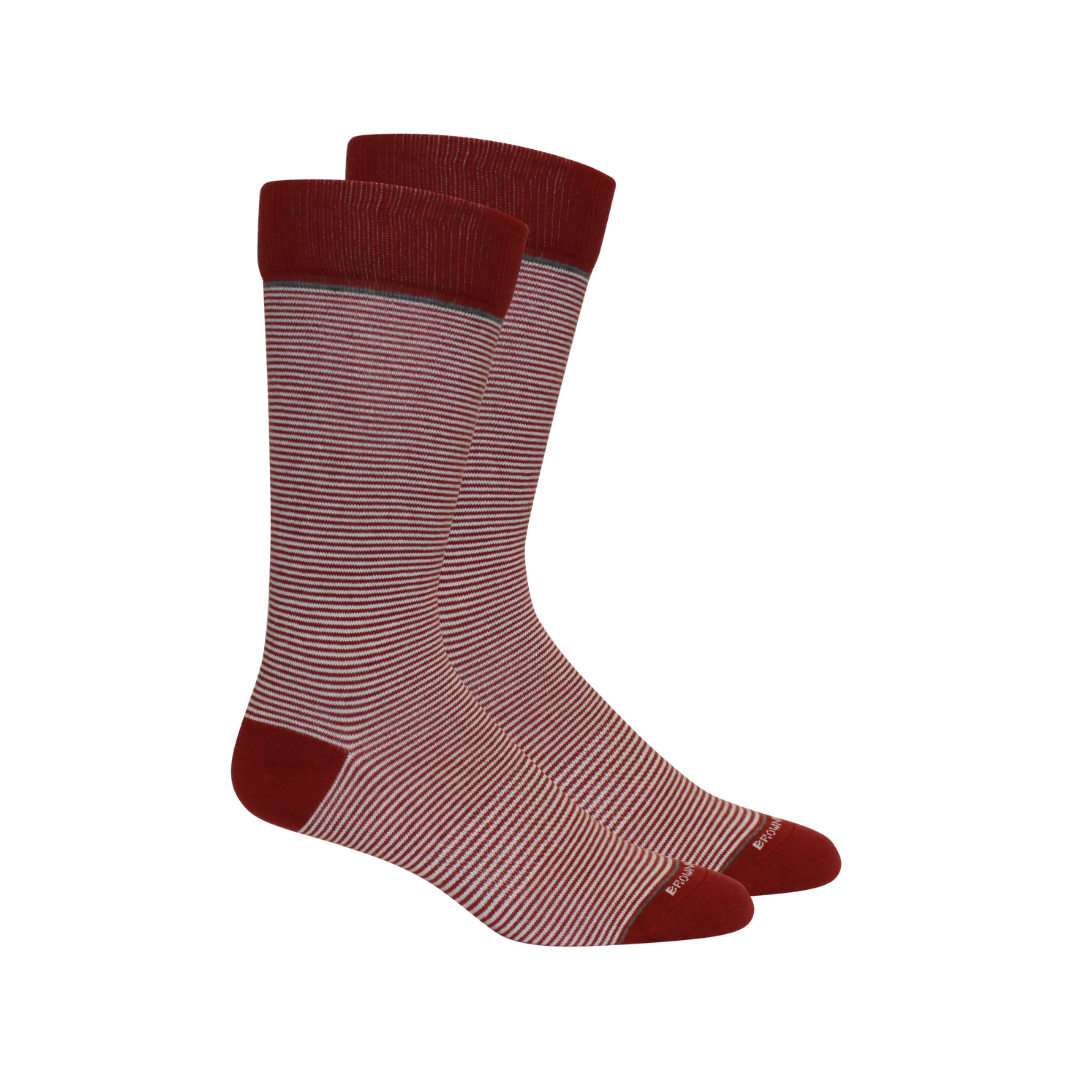 Stand Up Stripe Socks: Purple-Orange / Large