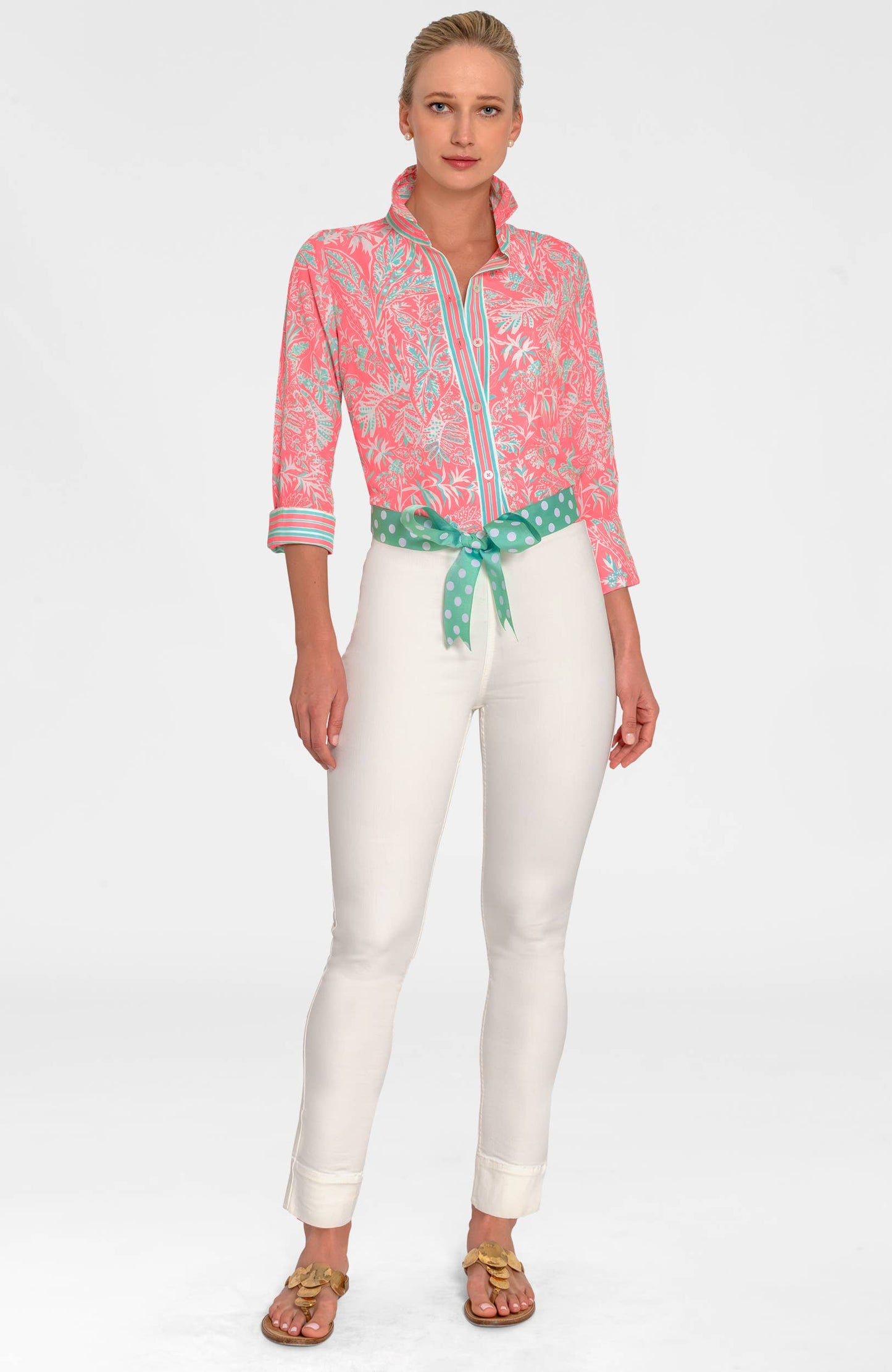 Boyfriend Shirt - Vintage Vines: Brights / L