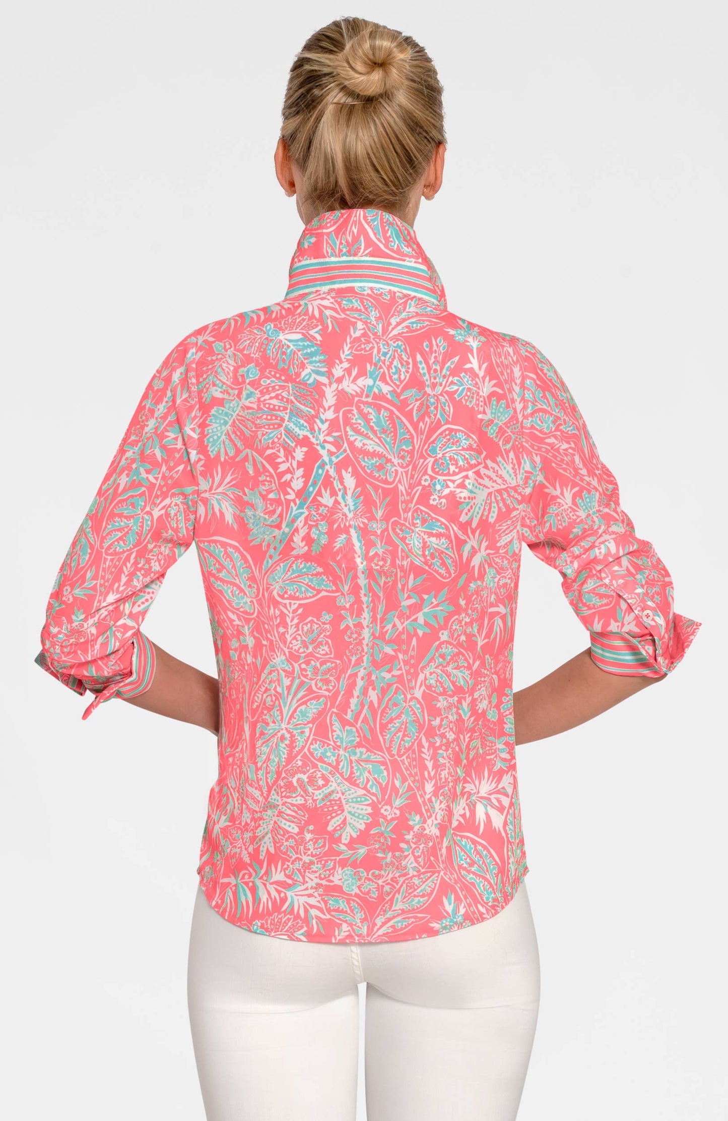 Boyfriend Shirt - Vintage Vines: Brights / L