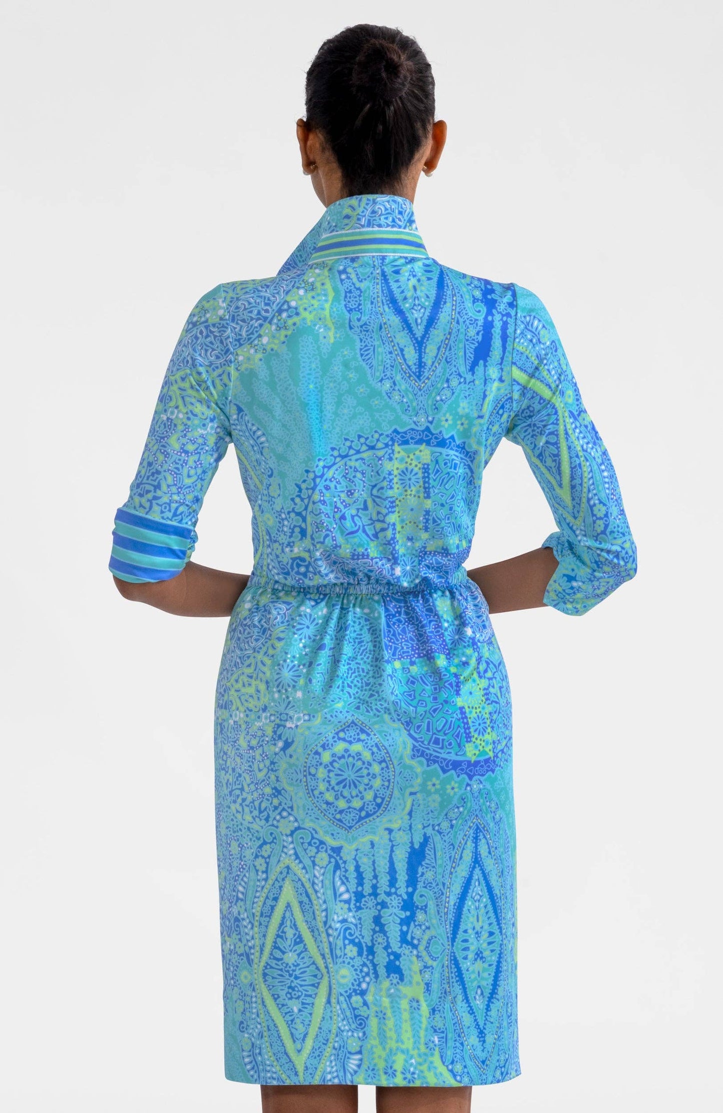 Twist & Shout Dress - Grand Bazaar: Turquoise / M