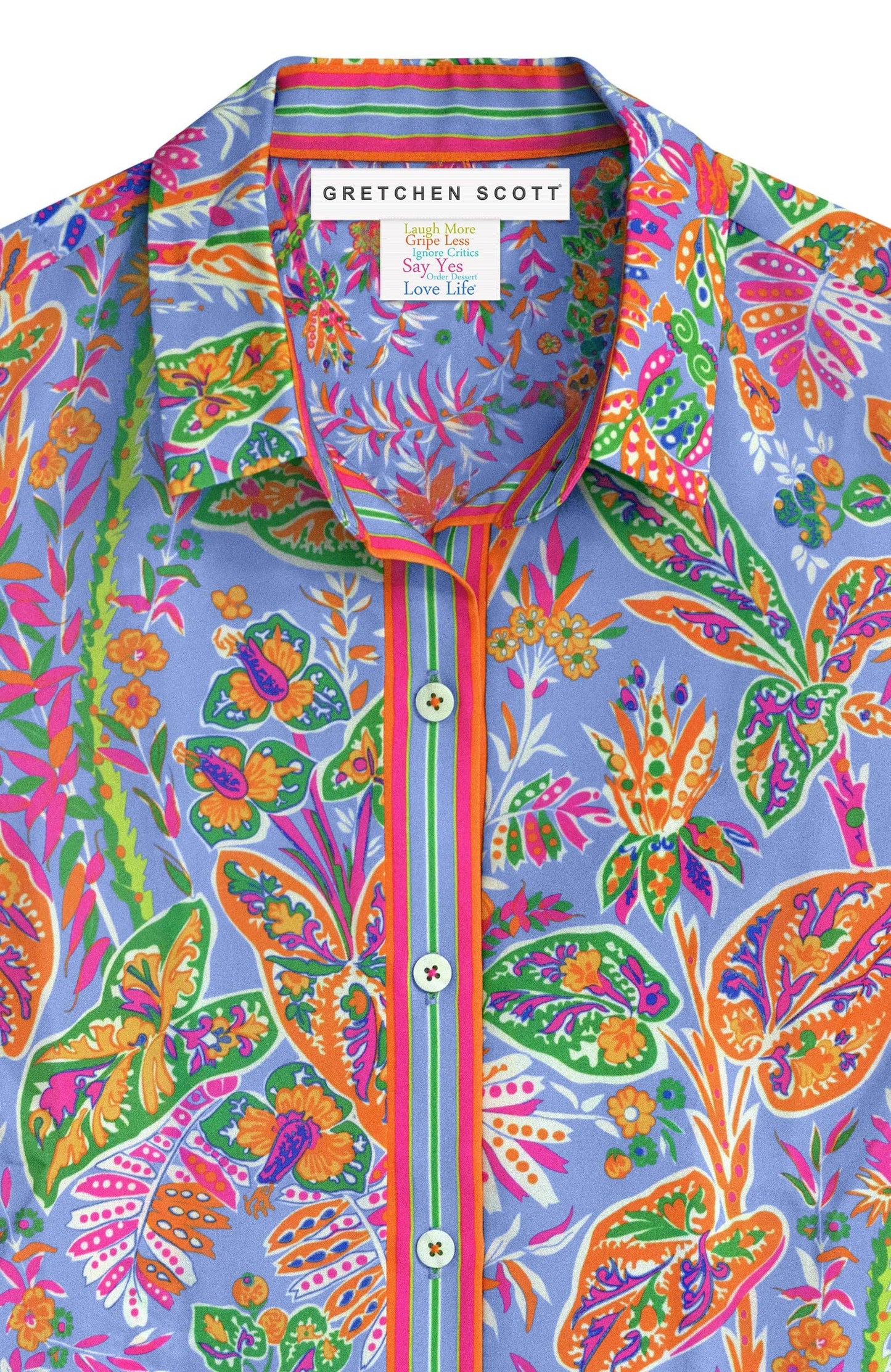 Boyfriend Shirt - Vintage Vines: Brights / L