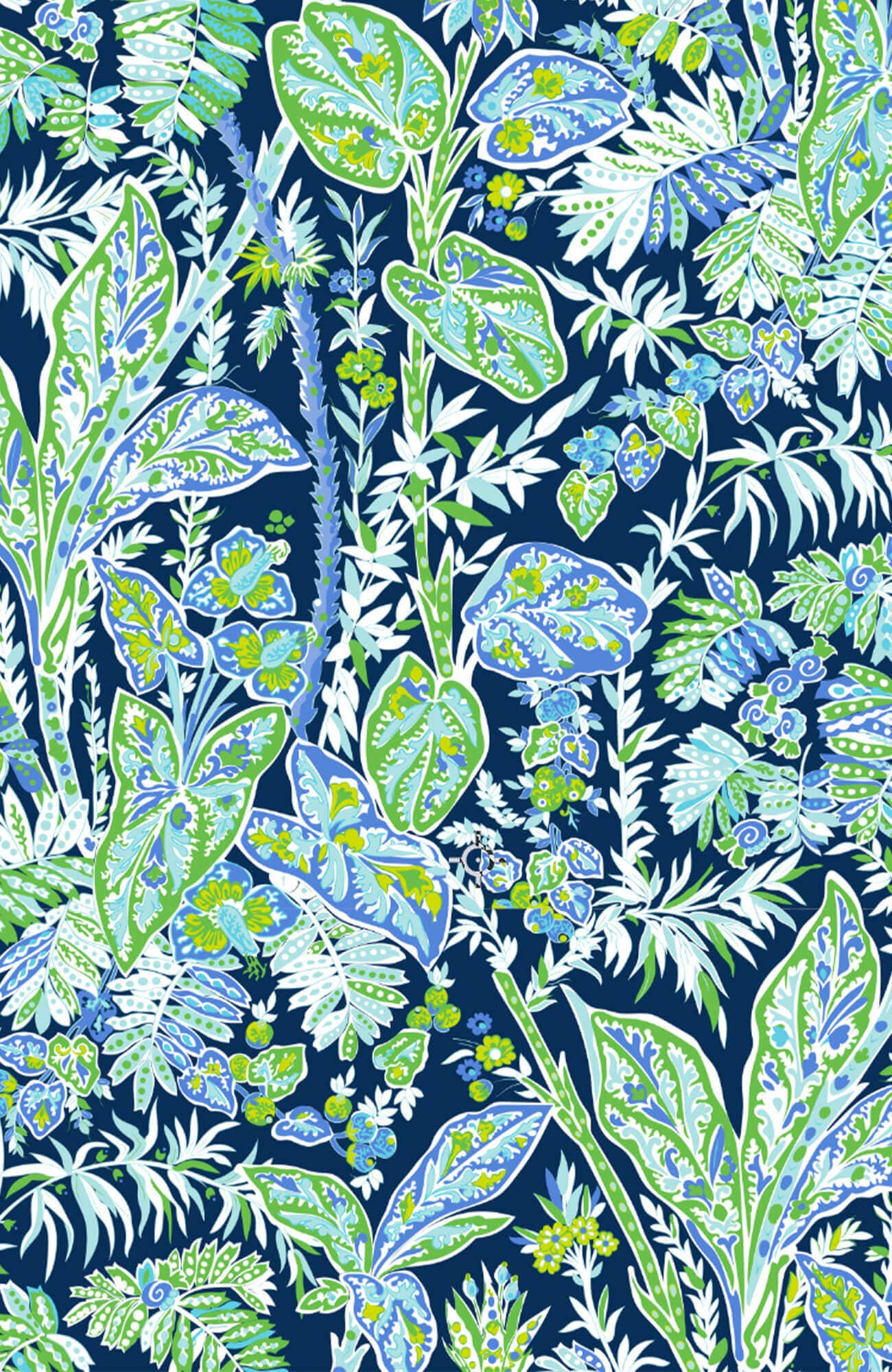 Twirly Whirly Dress - Vintage Vines: Periwinkle / M