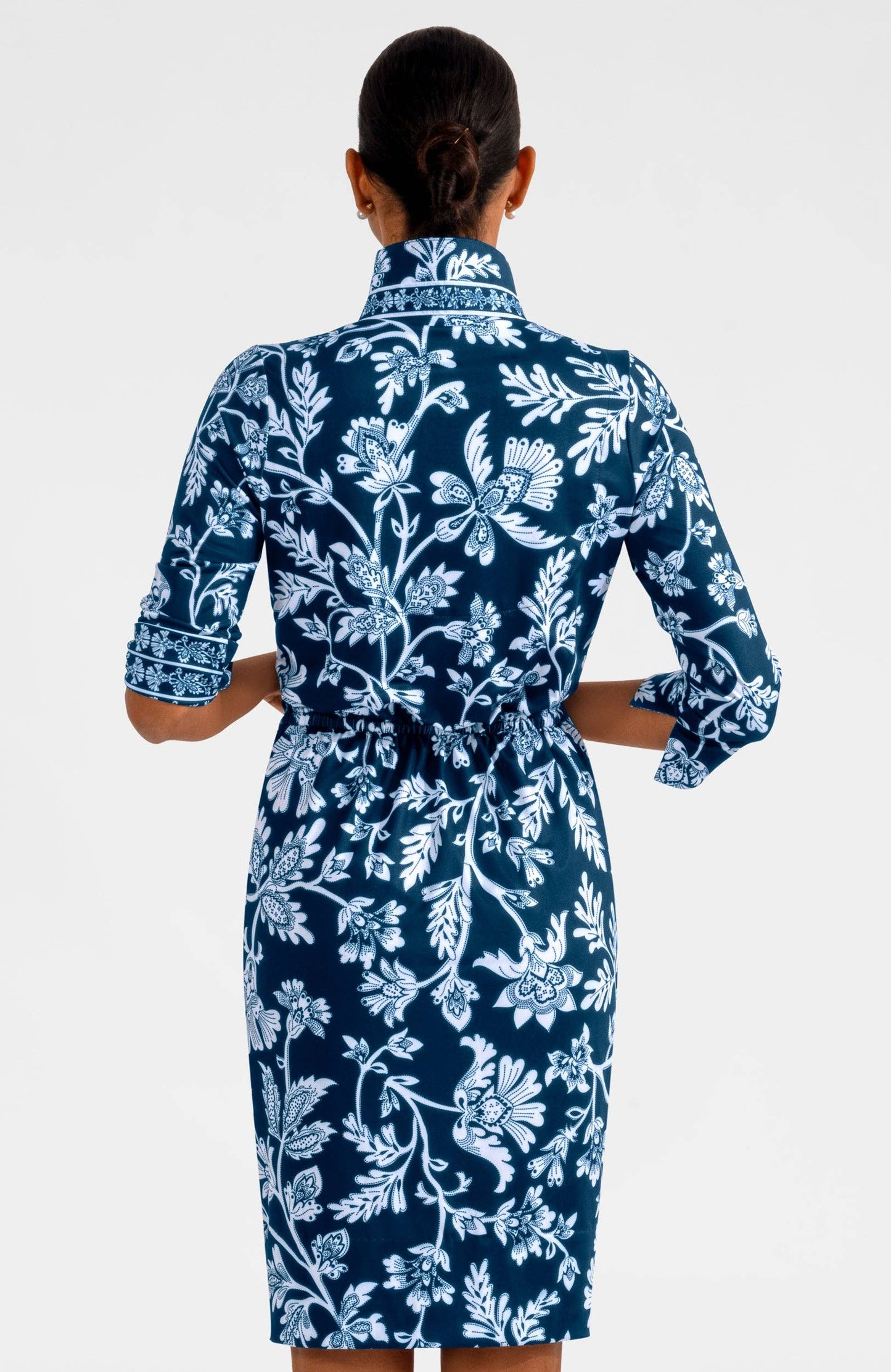 Twist & Shout Dress- Stunning Stippling: Orange / M