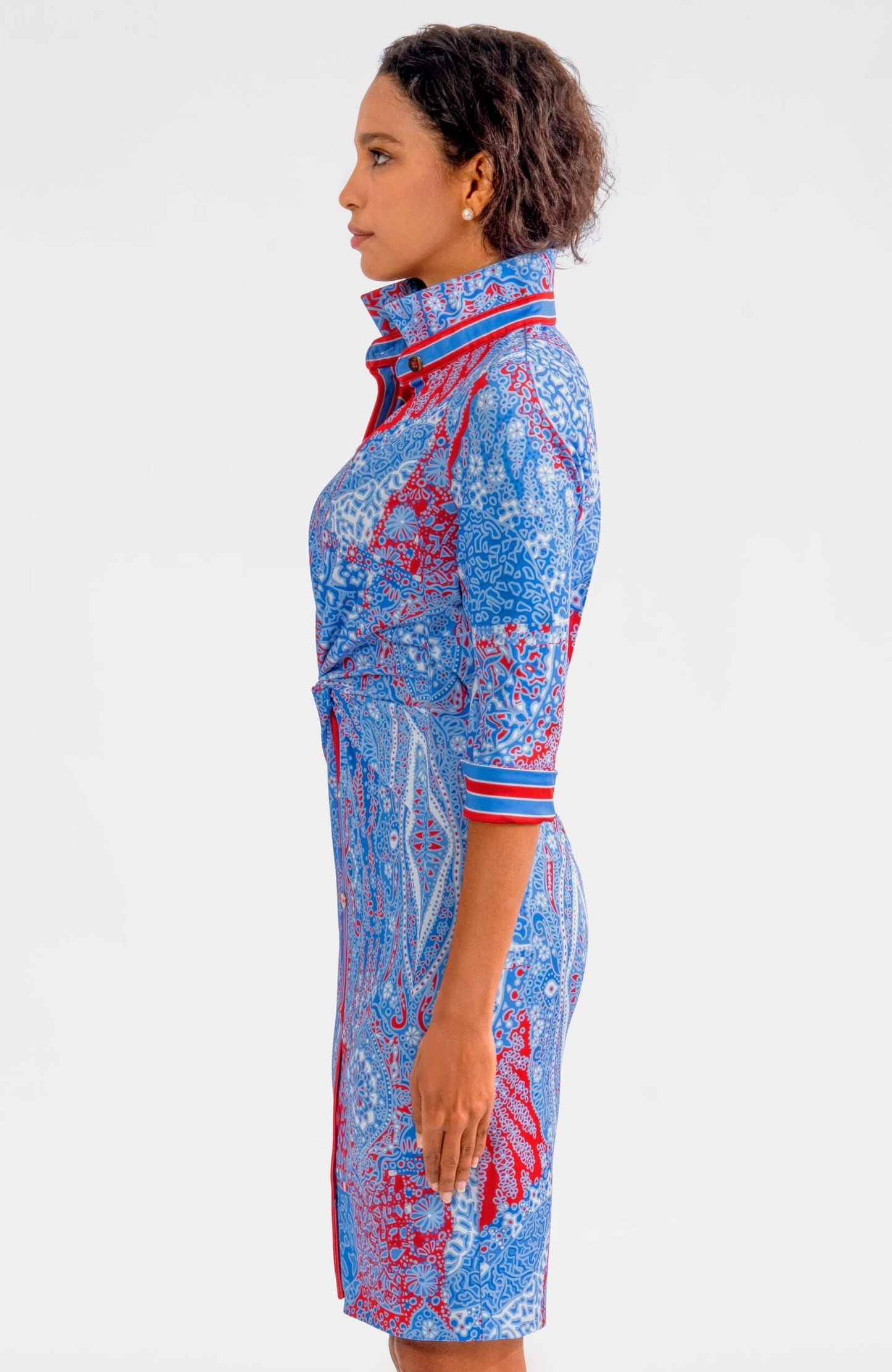 Twist & Shout Dress - Grand Bazaar: Turquoise / M