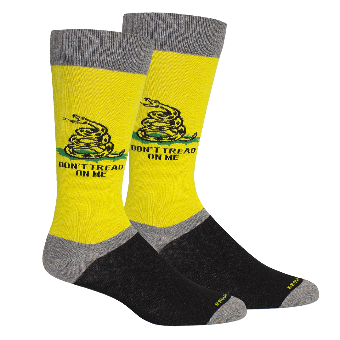 Don't Tread on Me Socks: Yellow