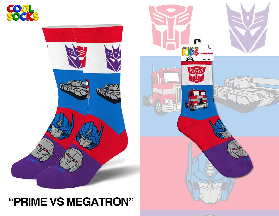 Prime Vs Megatron - Kids 4-7 Crew