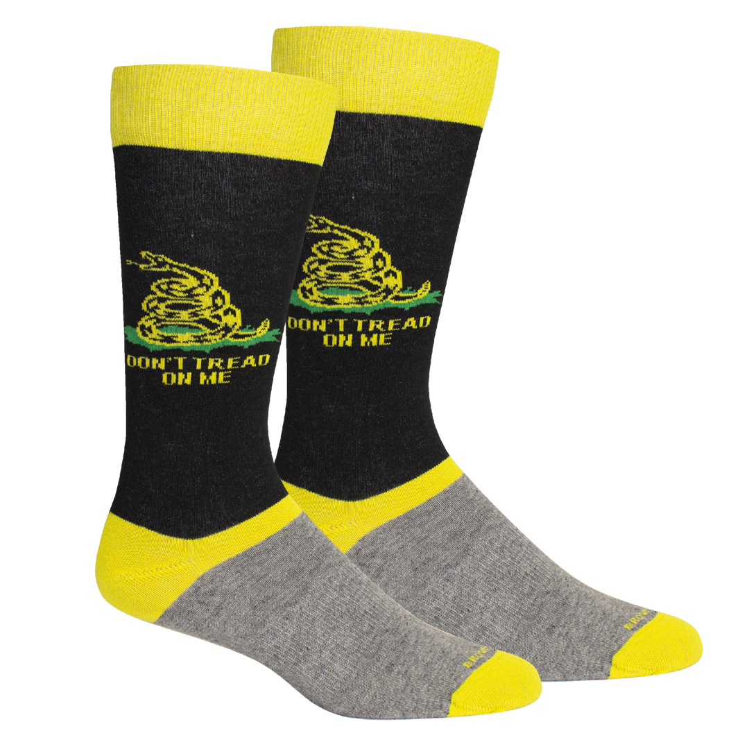 Don't Tread on Me Socks: Yellow