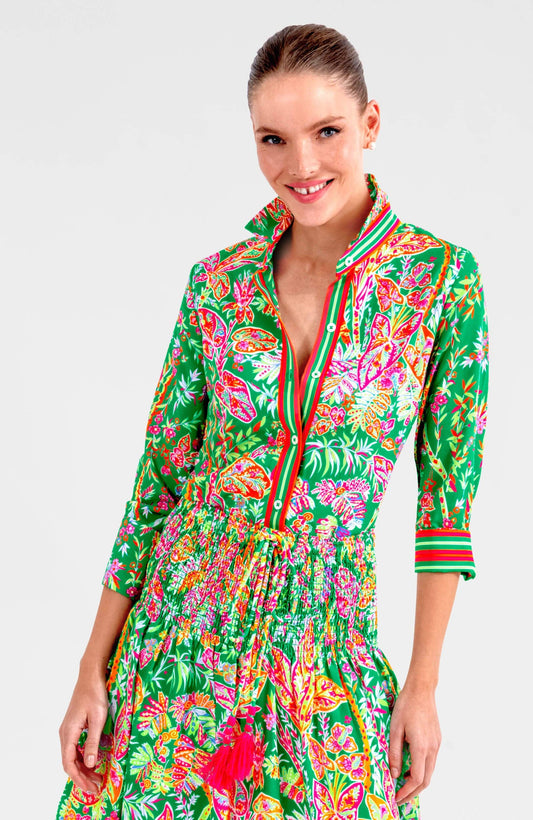 Boyfriend Shirt - Vintage Vines: Brights / L
