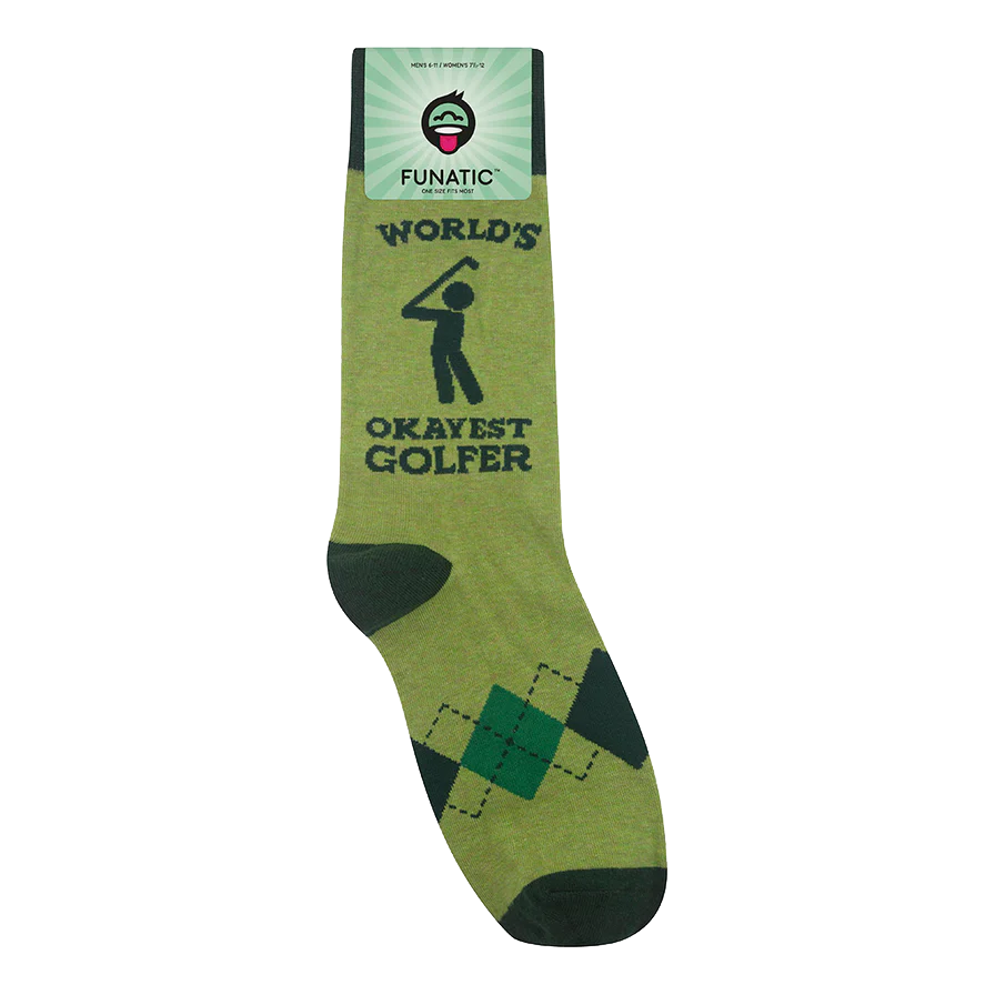 World&#39;s Okayest Golfer Socks