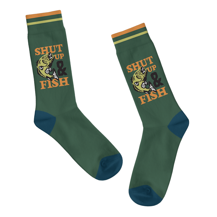 Shut Up &amp; Fish Socks