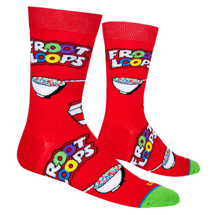Froot Loops Cereal Bowl Socks - Mens
