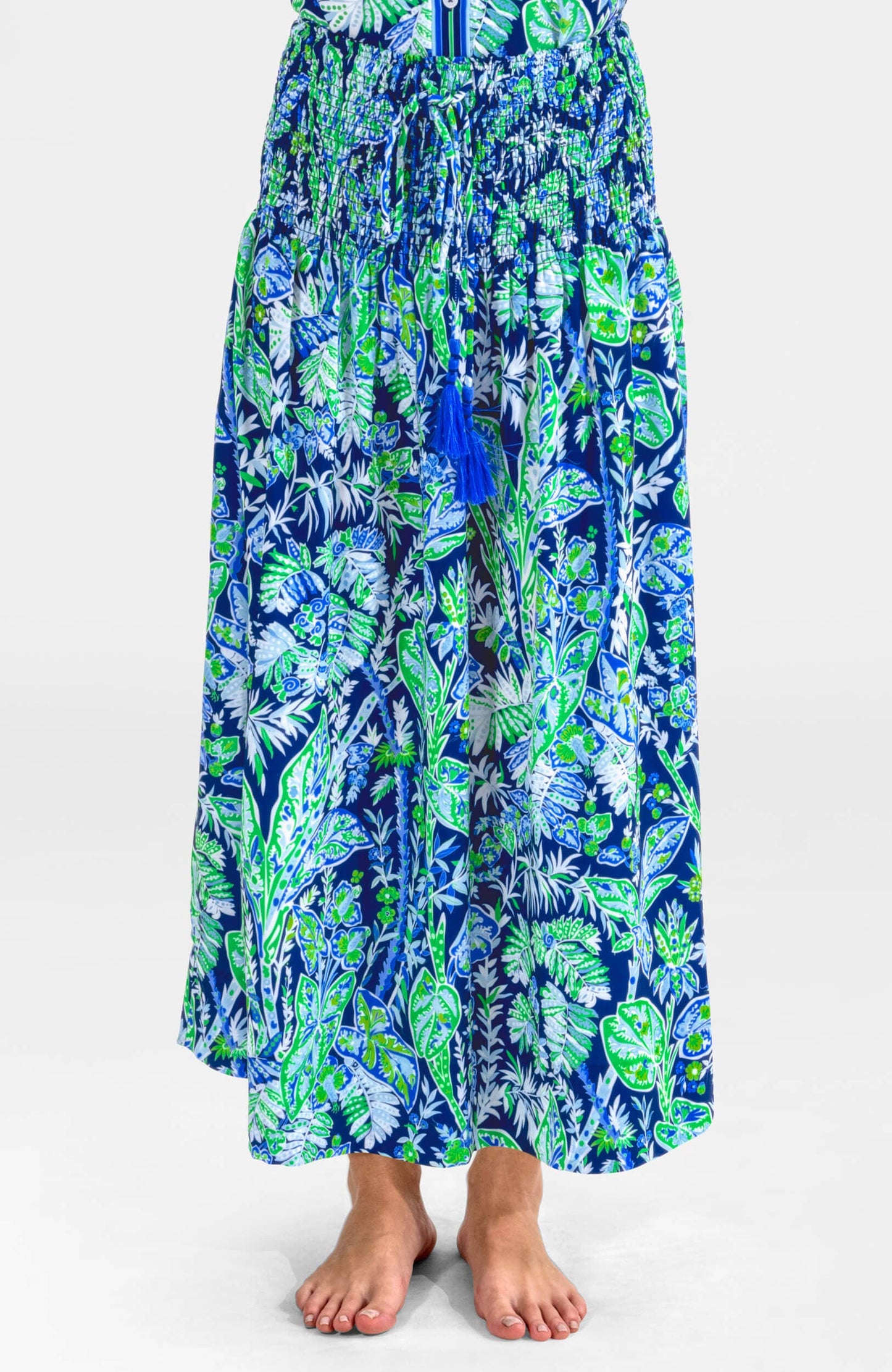 Haight Ashbury Dress - Vintage Vines: Periwinkle