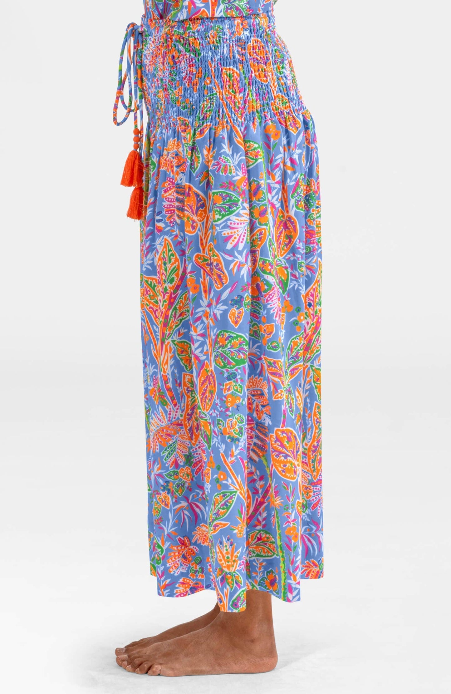Haight Ashbury Dress - Vintage Vines: Periwinkle