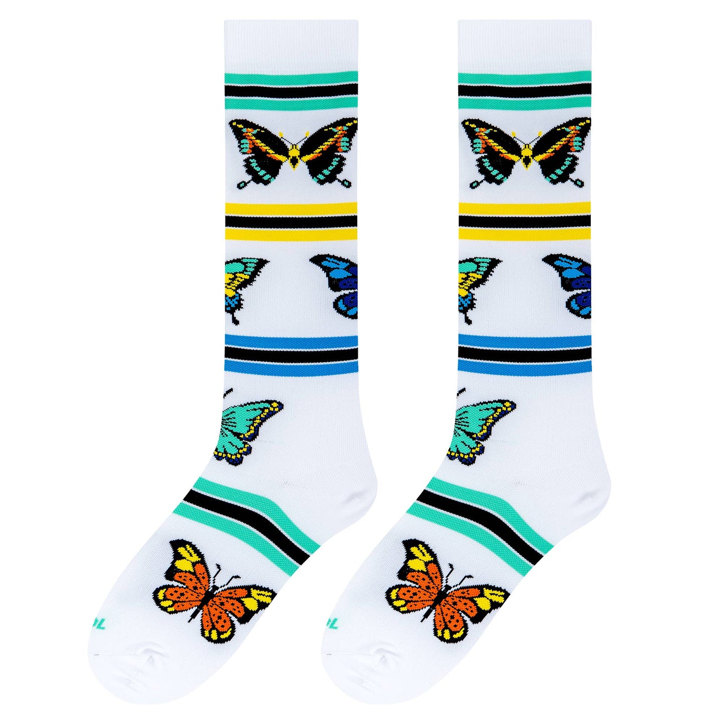 Butterflies Medium Compression Socks