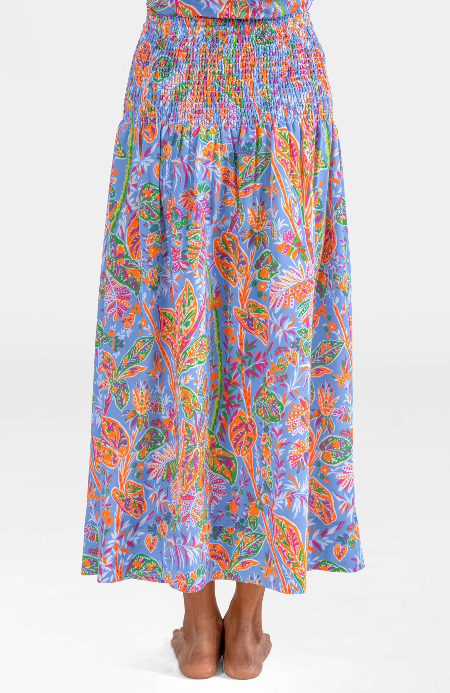 Haight Ashbury Dress - Vintage Vines: Periwinkle