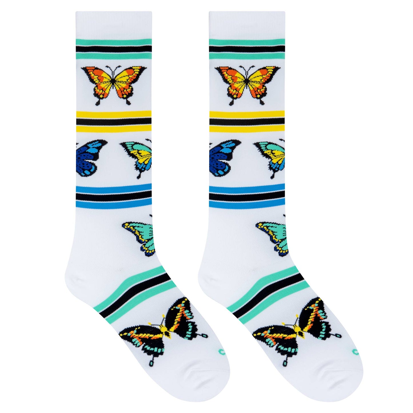 Butterflies Medium Compression Socks