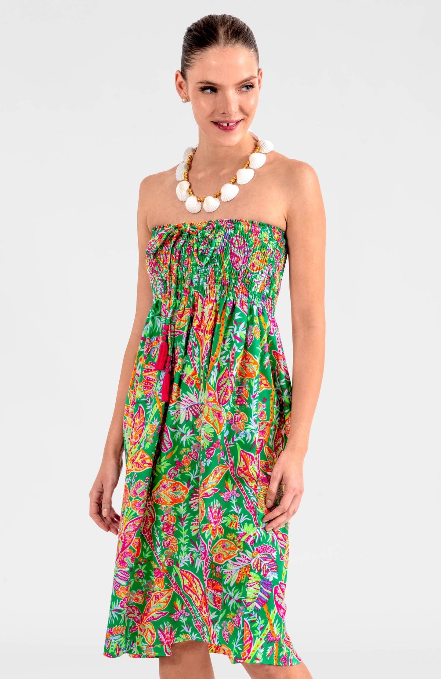 Haight Ashbury Dress - Vintage Vines: Periwinkle