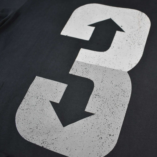 3 Up 3 Down (Black) - Men's Tee: Small