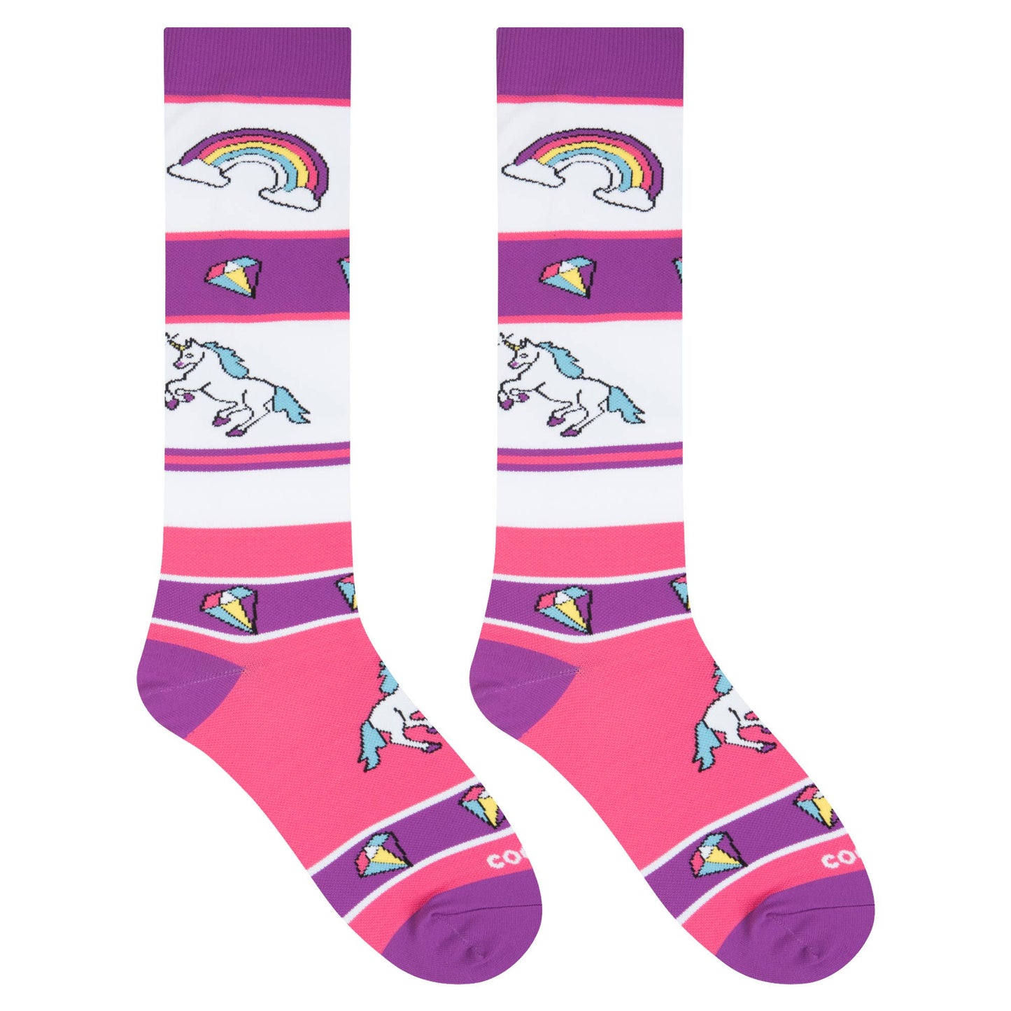 Unicorns Medium Compression Socks