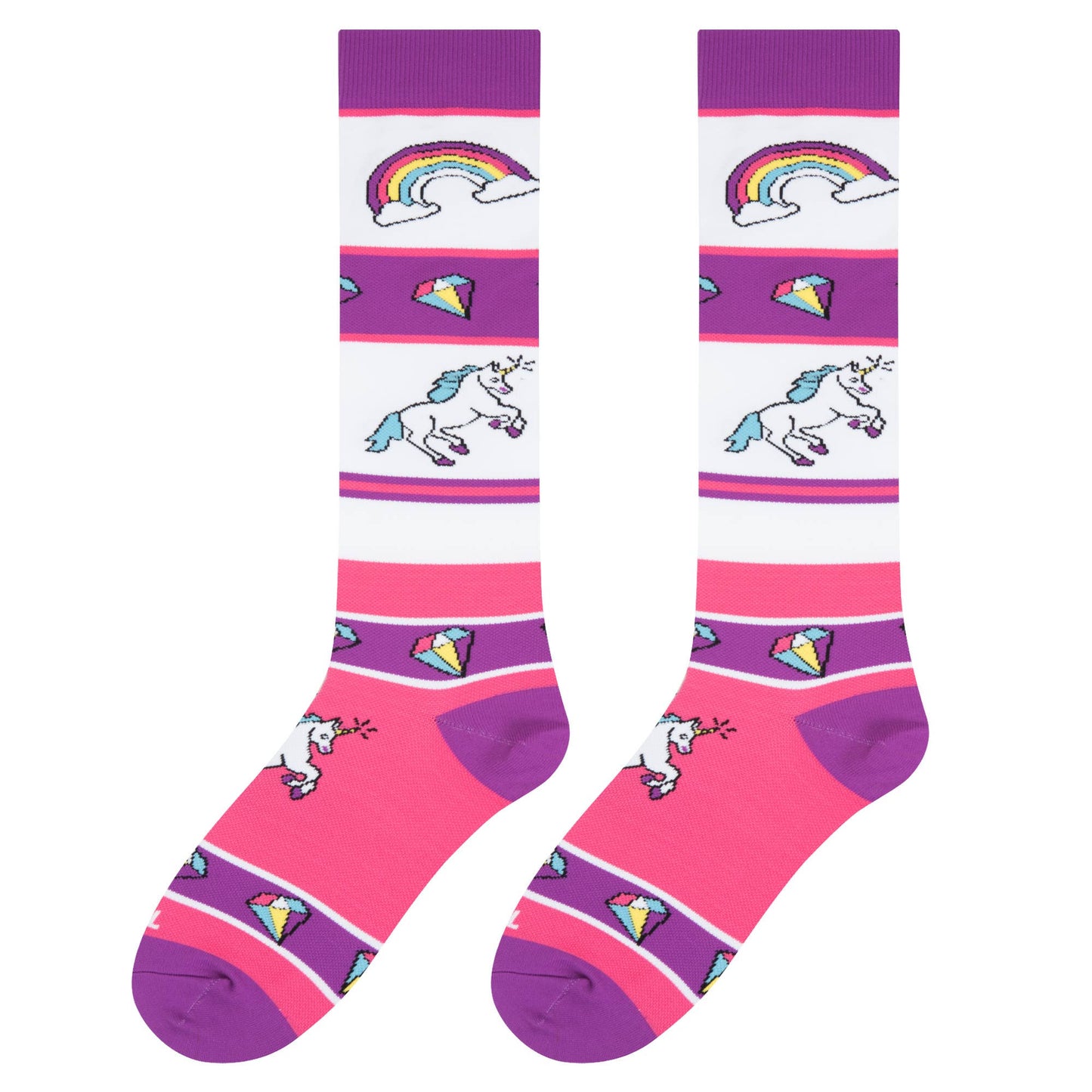 Unicorns Medium Compression Socks