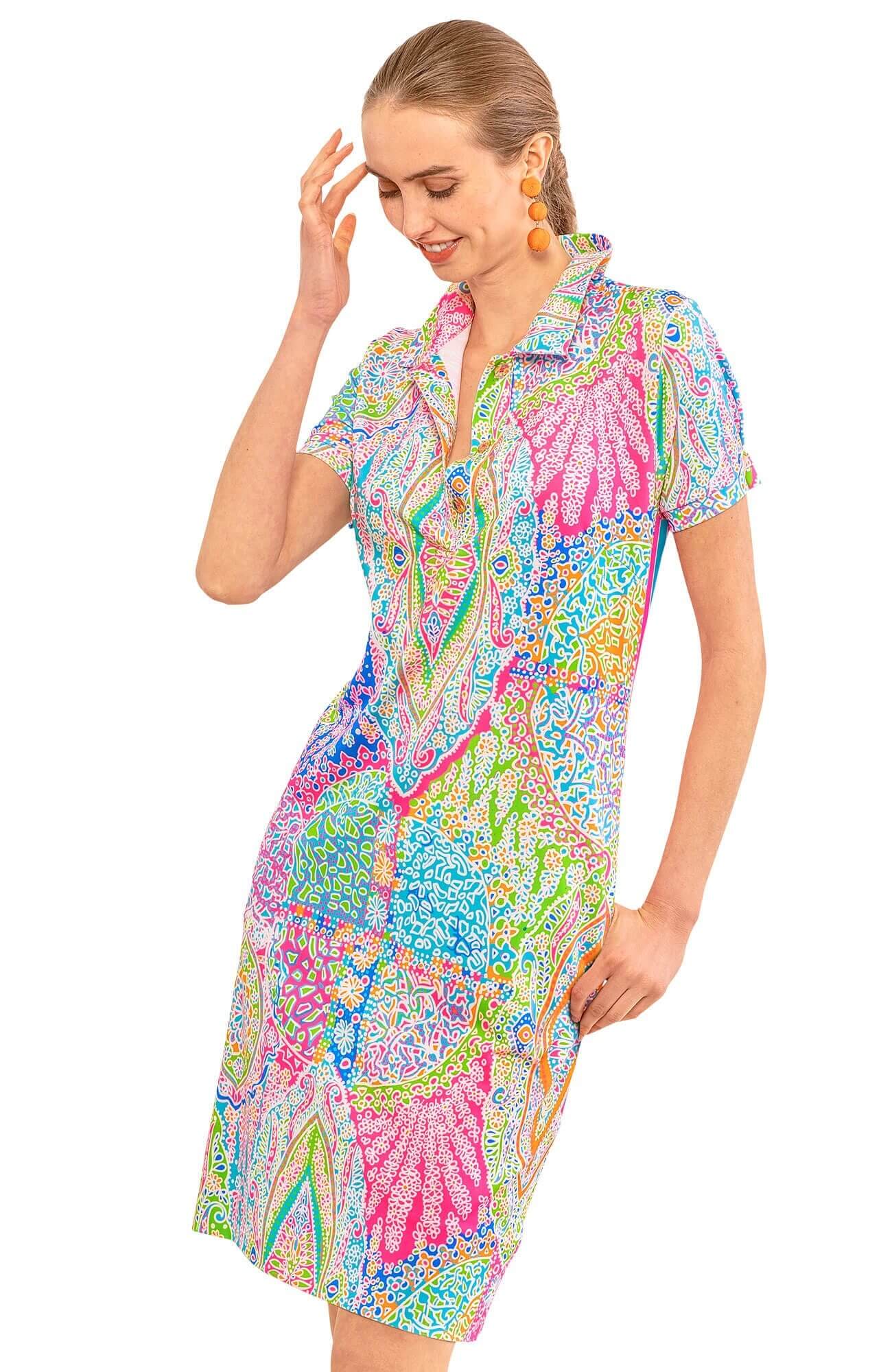 Serve It Up Dress - Grand Bazaar: Brights / L