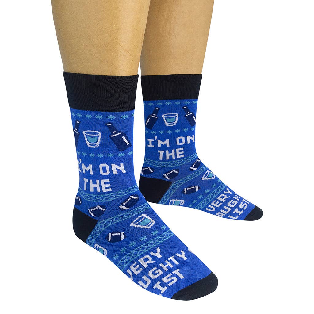 I’m On The Very Naughty List Christmas Socks