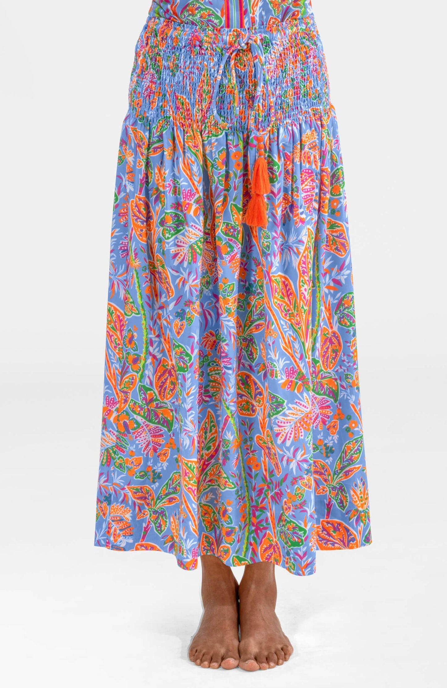Haight Ashbury Dress - Vintage Vines: Periwinkle