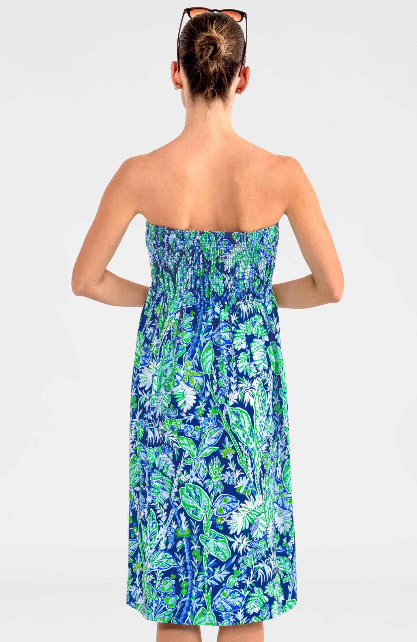 Haight Ashbury Dress - Vintage Vines: Periwinkle
