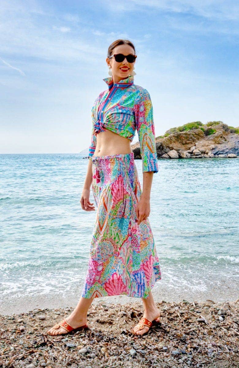 Haight Ashbury Skirt - Grand Bazaar: Turquoise / One Size