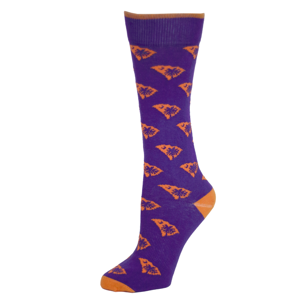 Palmetto Tree and State Socks - Purple