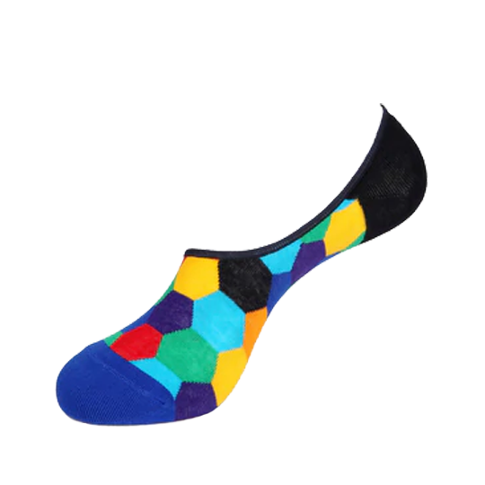 Colored Honeycomb Socks - No show