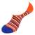 Orange Mini Stripes Socks - No-Show