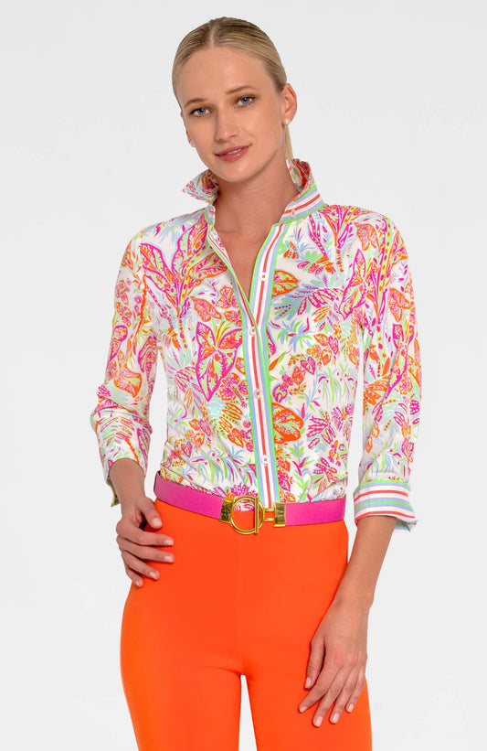 Boyfriend Shirt - Vintage Vines: Brights / S