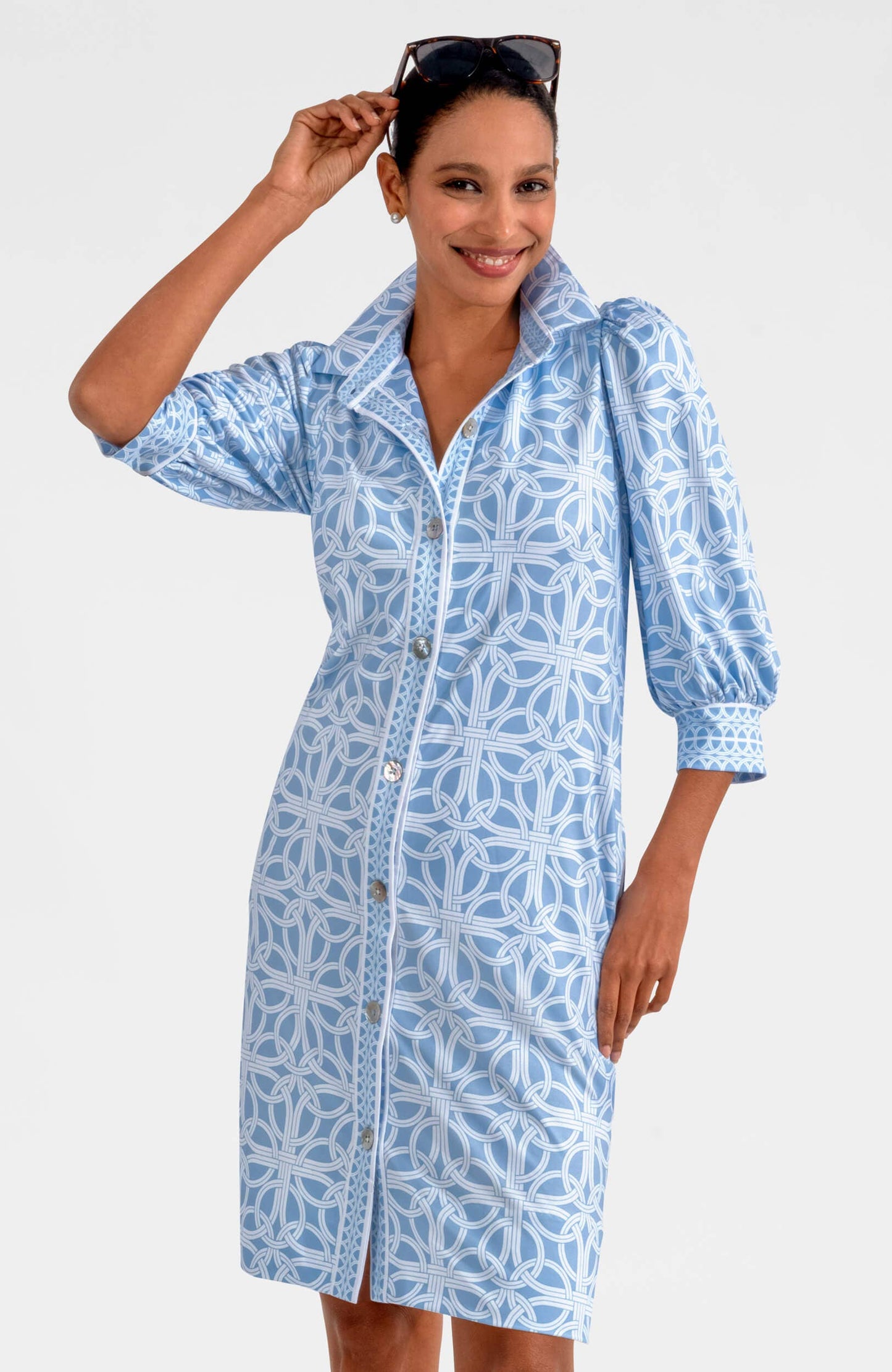 Swagger Dress - Ring Toss: Peri / M
