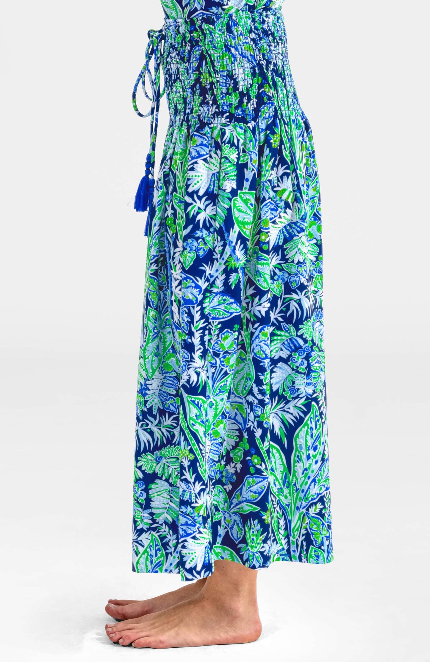 Haight Ashbury Dress - Vintage Vines: Periwinkle