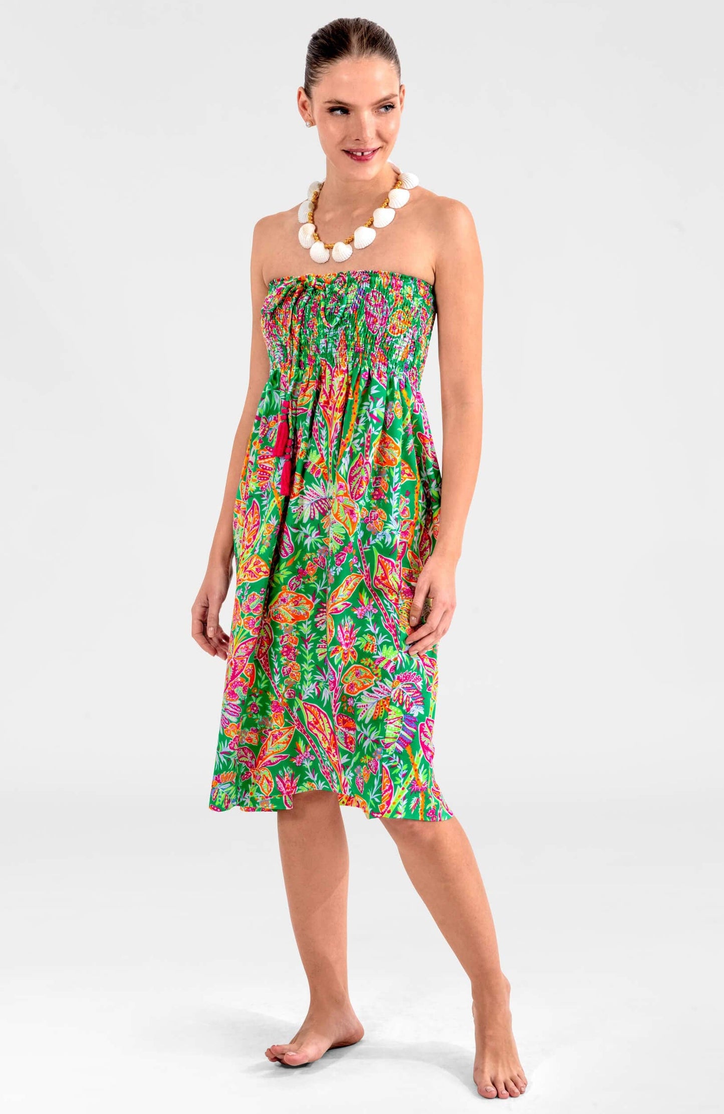Haight Ashbury Dress - Vintage Vines: Periwinkle
