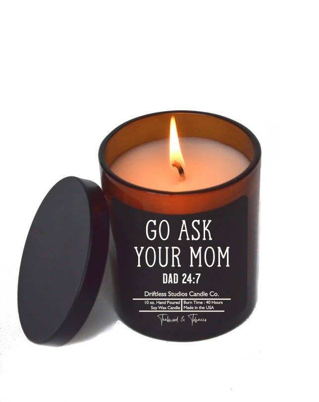 Go Ask Your Mom - Fathers Day Candles - Soy Wax Candle: Fresh Coffee