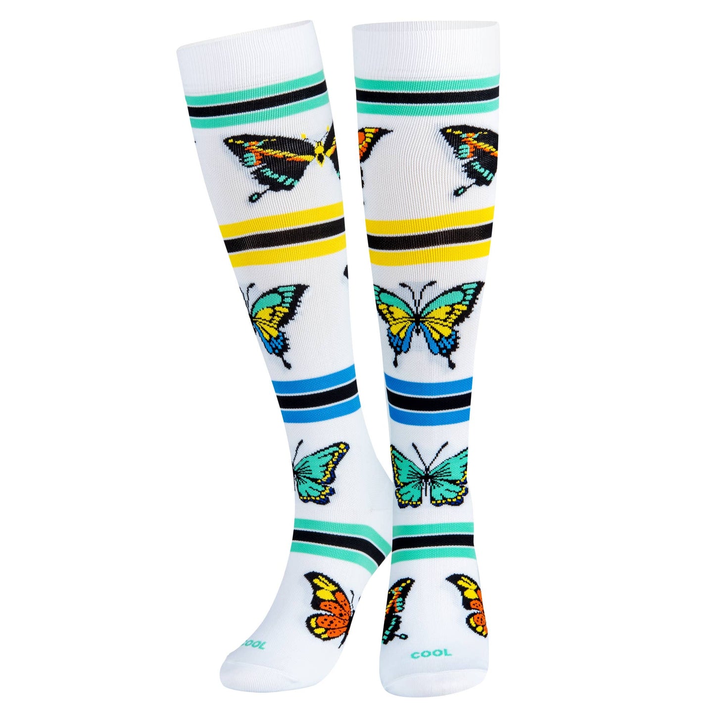 Butterflies Medium Compression Socks