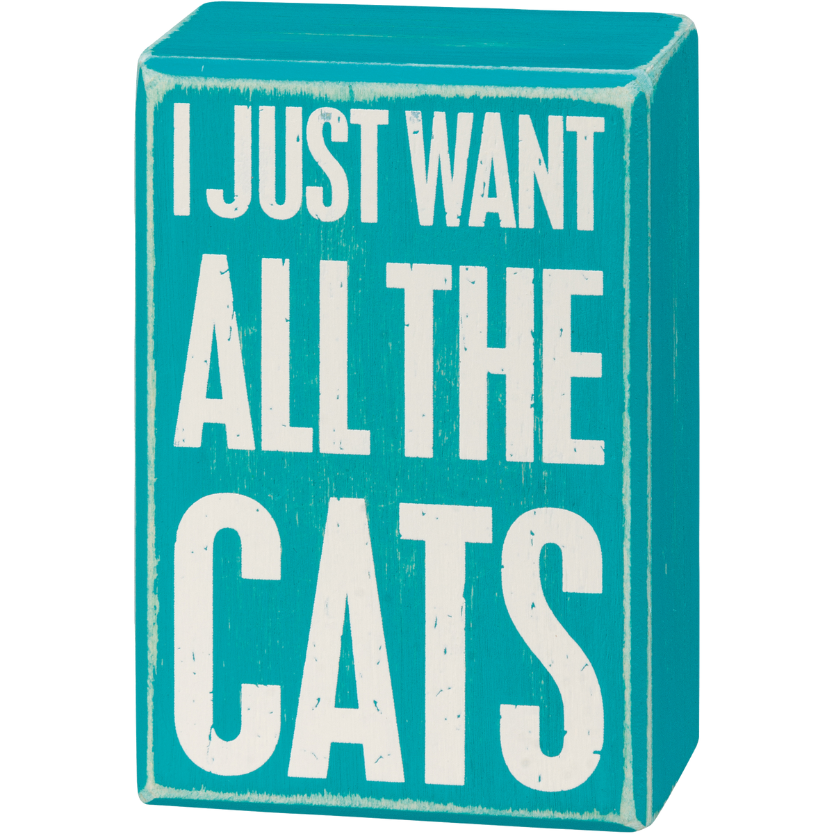 Box Sign &amp; Sock Set - I Just Want All The Cats