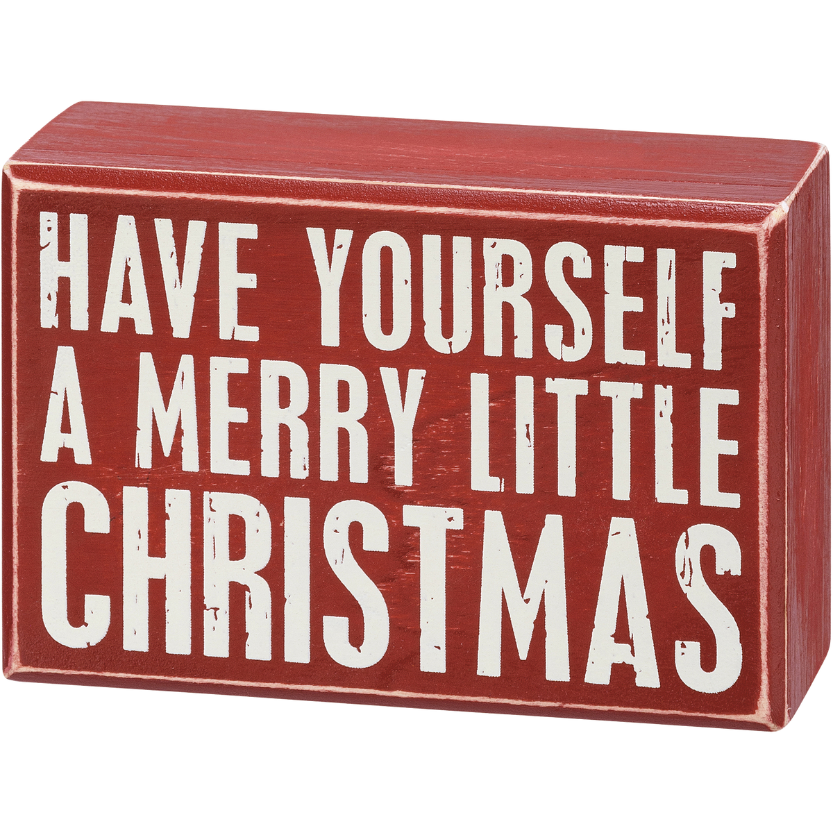 Box Sign &amp; Sock Set - A Merry Little Christmas