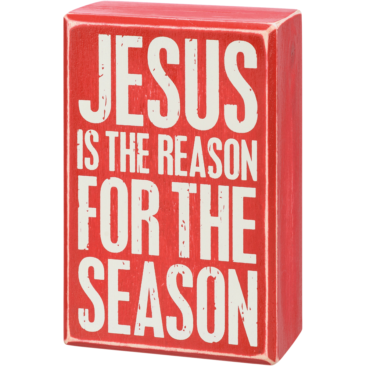 Box Sign &amp; Sock Set - Jesus Is The Reason