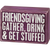 Box Sign & Sock Set - Gather Drink And Get Stuffed
