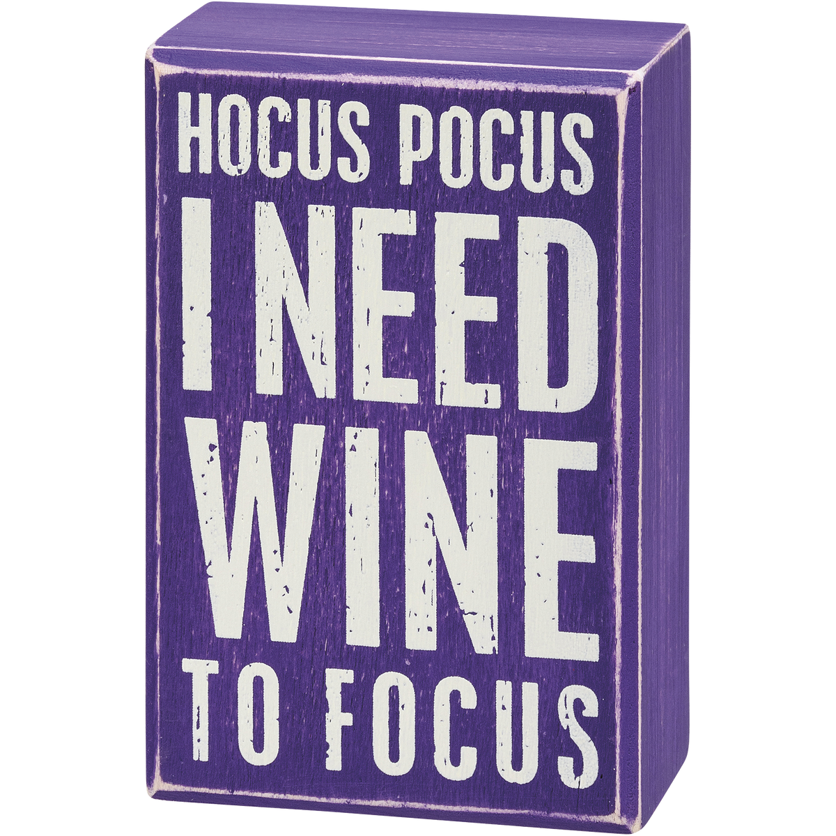 Box Sign &amp; Sock Set - Hocus Pocus I Need Wine