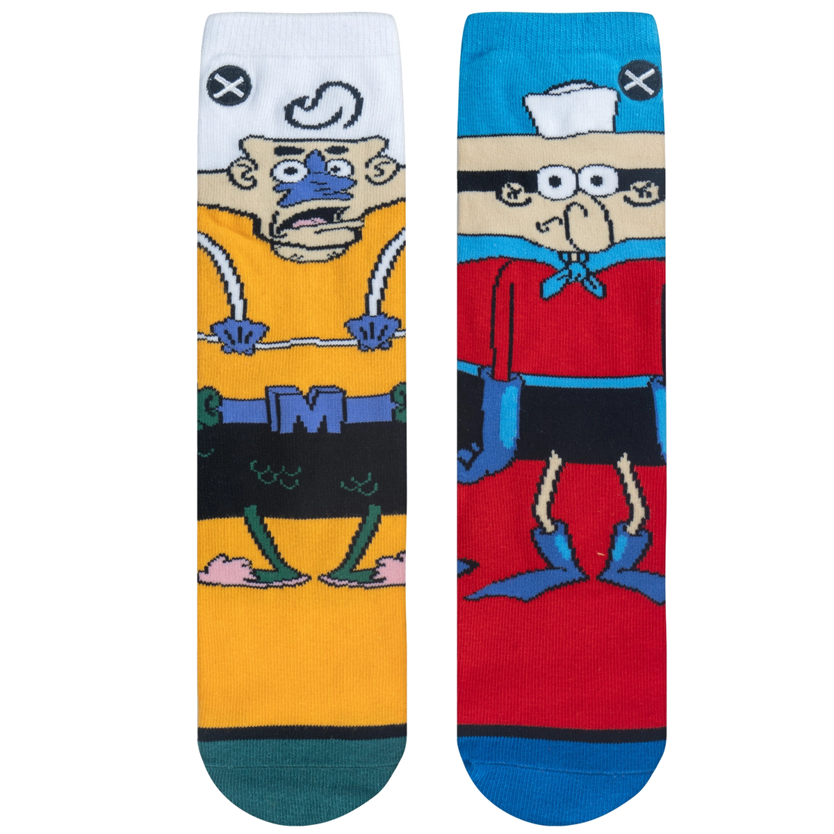 Spongebob - Mermaid Man &amp; Barnacle Boy Socks - Kids - 7-10
