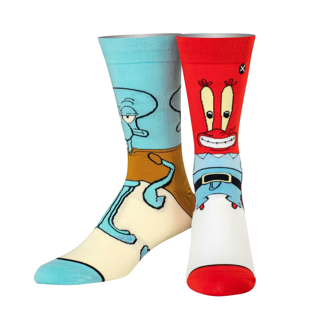 SpongeBob - Squidward &amp; Mr Krabs 360 Socks - Kids - 7-10