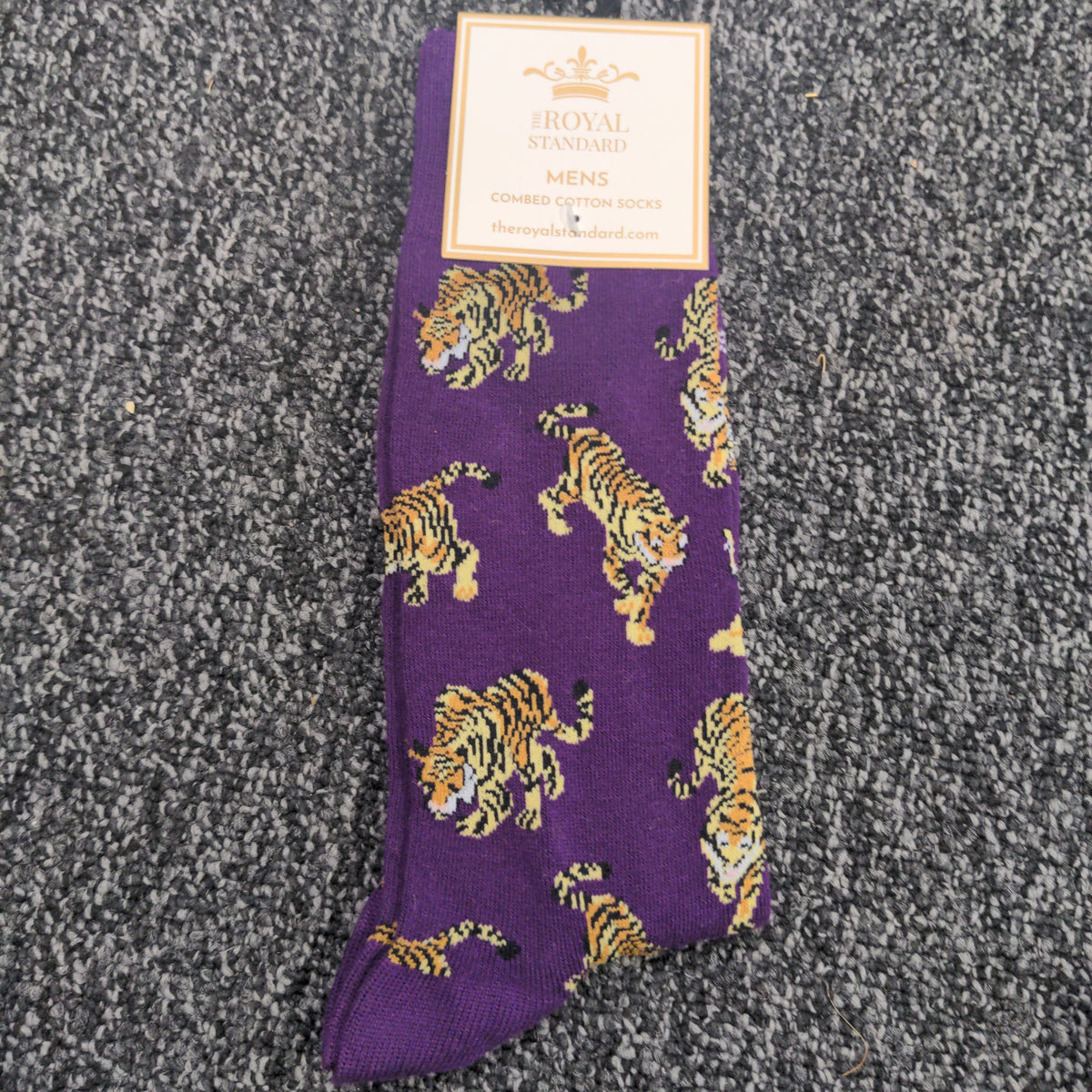 Go Get Em Tiger Socks - Purple