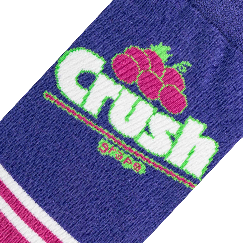 Crush Grape Half Stripe Socks
