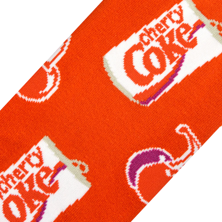Cherry Coke Split - Knit Socks